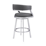 Saturn - Counter Height Bar Stool - Brushed Stainless Steel