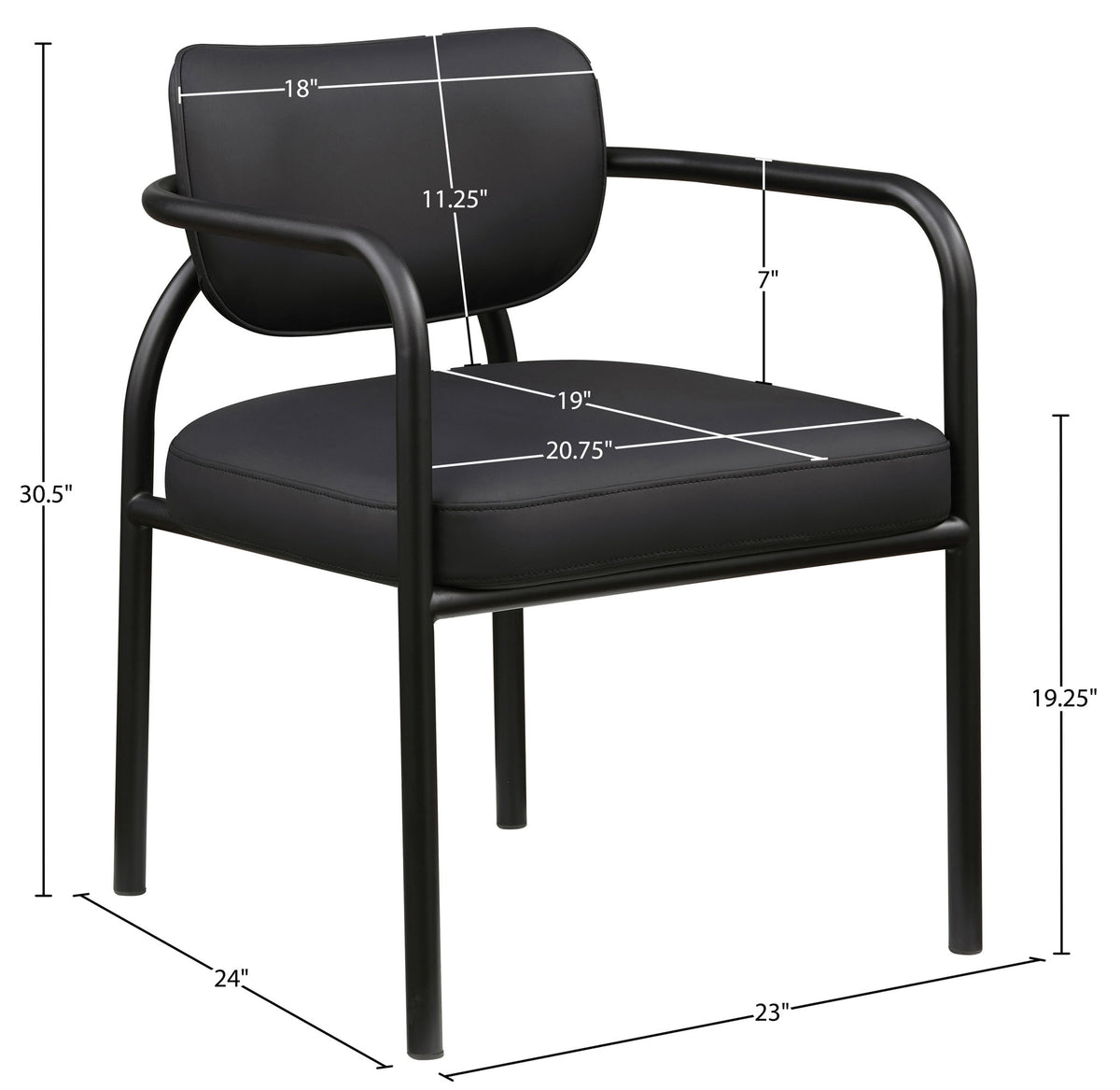 Serava - Vegan Leather Upholstered Dining Chair (Set of 2)