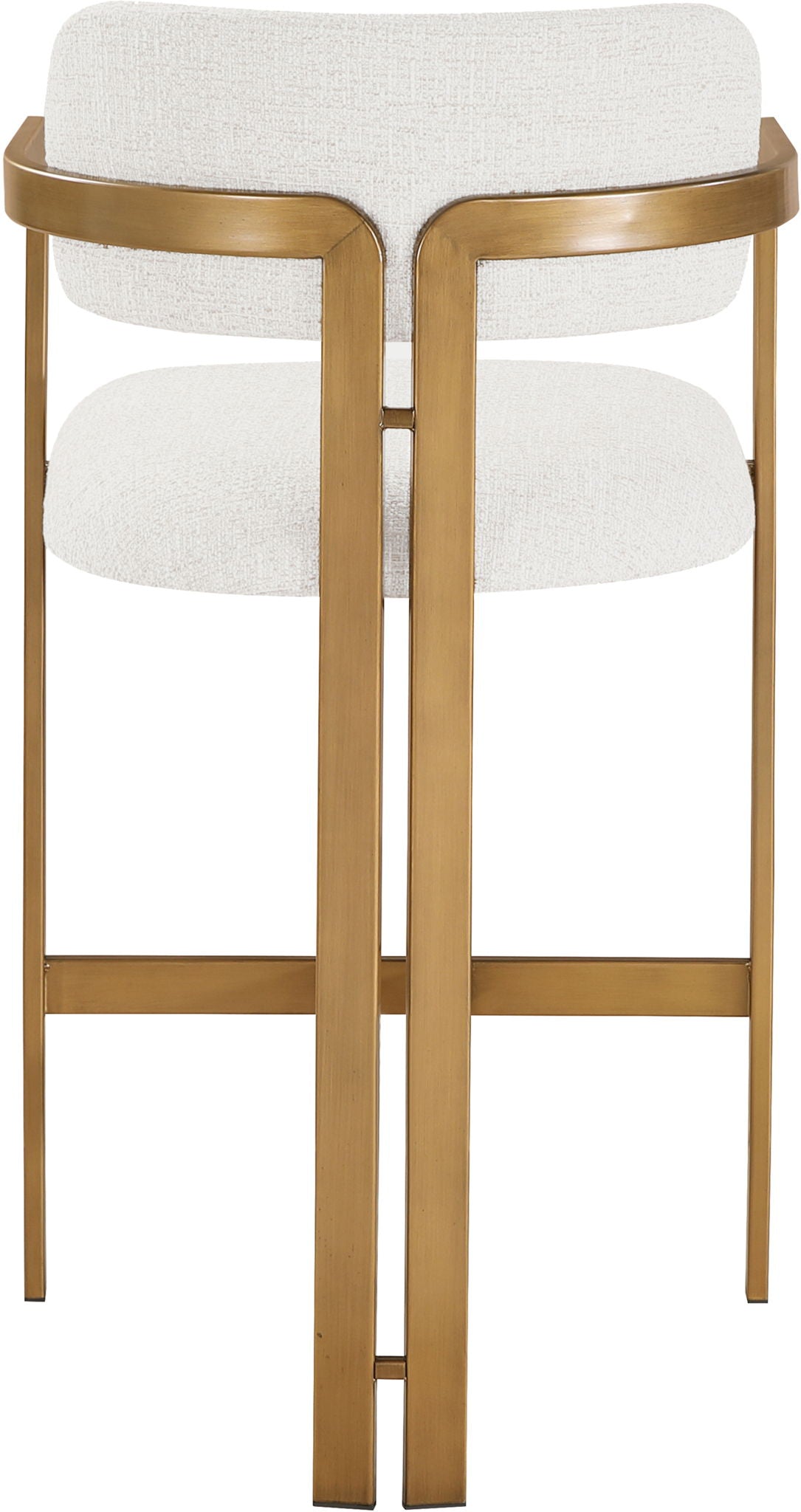 Aurum - Linen Textured Fabric Upholstered Counter Stool