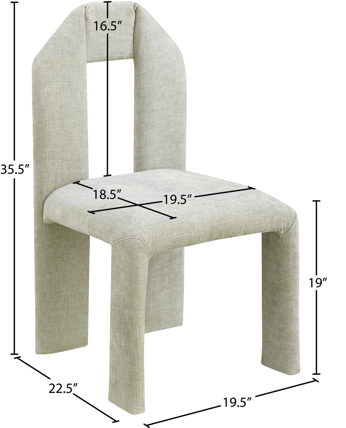 Bennett - Chenille Dining Chair (Set of 2)