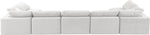 Comfy - 7 Piece Velvet Modular Armless Sectional
