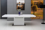 Zenith Modern White Extendable Dining Table by VIG Furniture - View 10