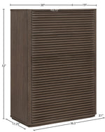 Morino - Oak Veneer And Solid Wood Chest - Brown