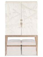 Melange - Dream Weaver Pouf - White