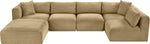 Shaggy - 6 Piece Modular U-Shaped Sectional