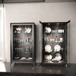 Krystal - 2 Door Vitrine - Black