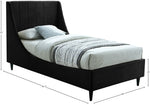 Eva - Velvet Bed