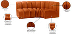 Arc - Velvet 3 Piece Sofa