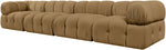 Orin - Fabric Velvet 4 Piece Modular Sofa
