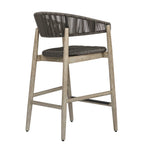 Dermott - Outdoor Counter Stool - Brown / Dark Gray
