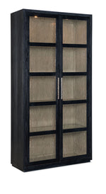 Linville Falls - Shou Sugi Ban Curio Cabinet - Black