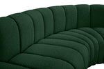 Arc - Boucle Fabric 8 Piece Curved Modular Sofa