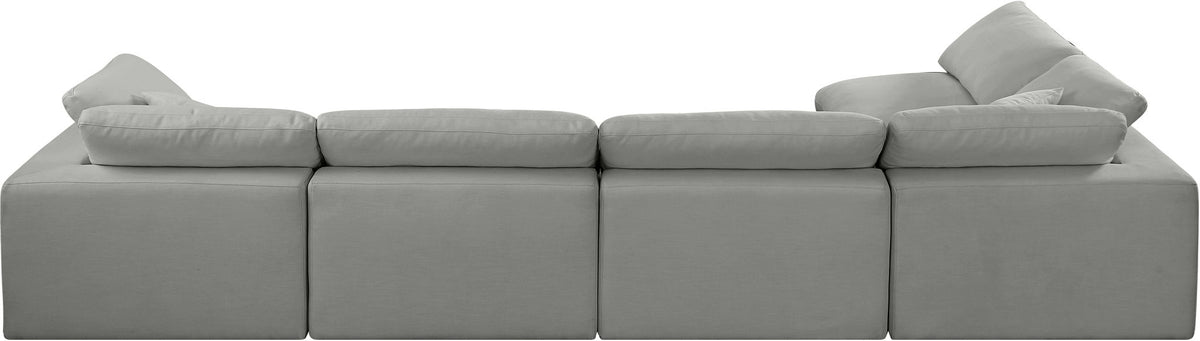 Comfy - 5 Piece Linen Modular Sectional