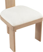Timbra - Linen Textured Fabric Upholstered Dining Chair (Set of 2) - Natural Base
