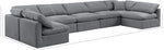 Indulge - Velvet 7 Piece Modular U-Shaped Sectional