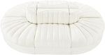 Rummi - Oval Velvet Performance Fabric Upholstered 6 Piece Modular Sectional