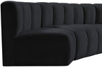 Arc - Velvet 8 Piece U-Shaped Modular Sofa