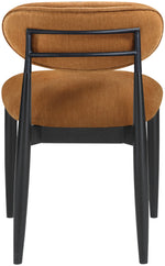 Riccio - Fabric Dining Side Chair (Set of 2) - Black Frame