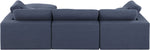 Comfy - 4 Piece Linen Fabric Modular Sectional With Chaise