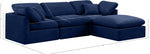 Indulge - Velvet 4 Piece Modular Sectional With Chaise