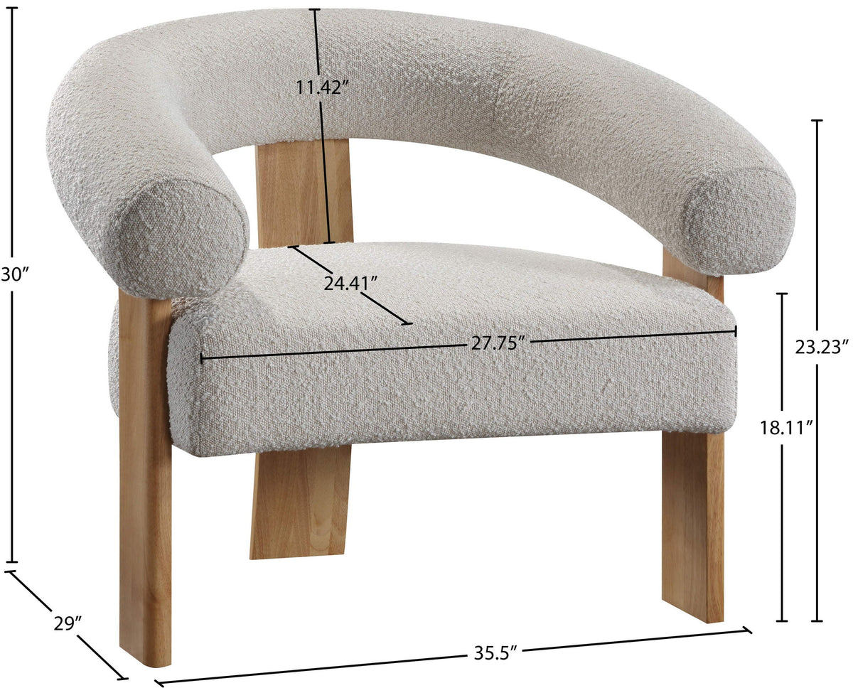 Winston - Accent Chair With Natural Legs