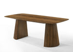 Sacks - Mid-Century Modern Herringbone Walnut Dining Table by VIG Furniture - View 2