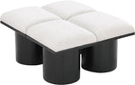 Pavilion - 4 Piece Modular Bench With Black Base
