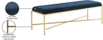 Valley - Bench With Gold Frame