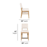 Millwork - Counter Chair (Set of 2) - White / Light Brown