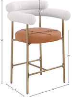 Blake - Counter Stool With Bronze Legs (Set of 2)