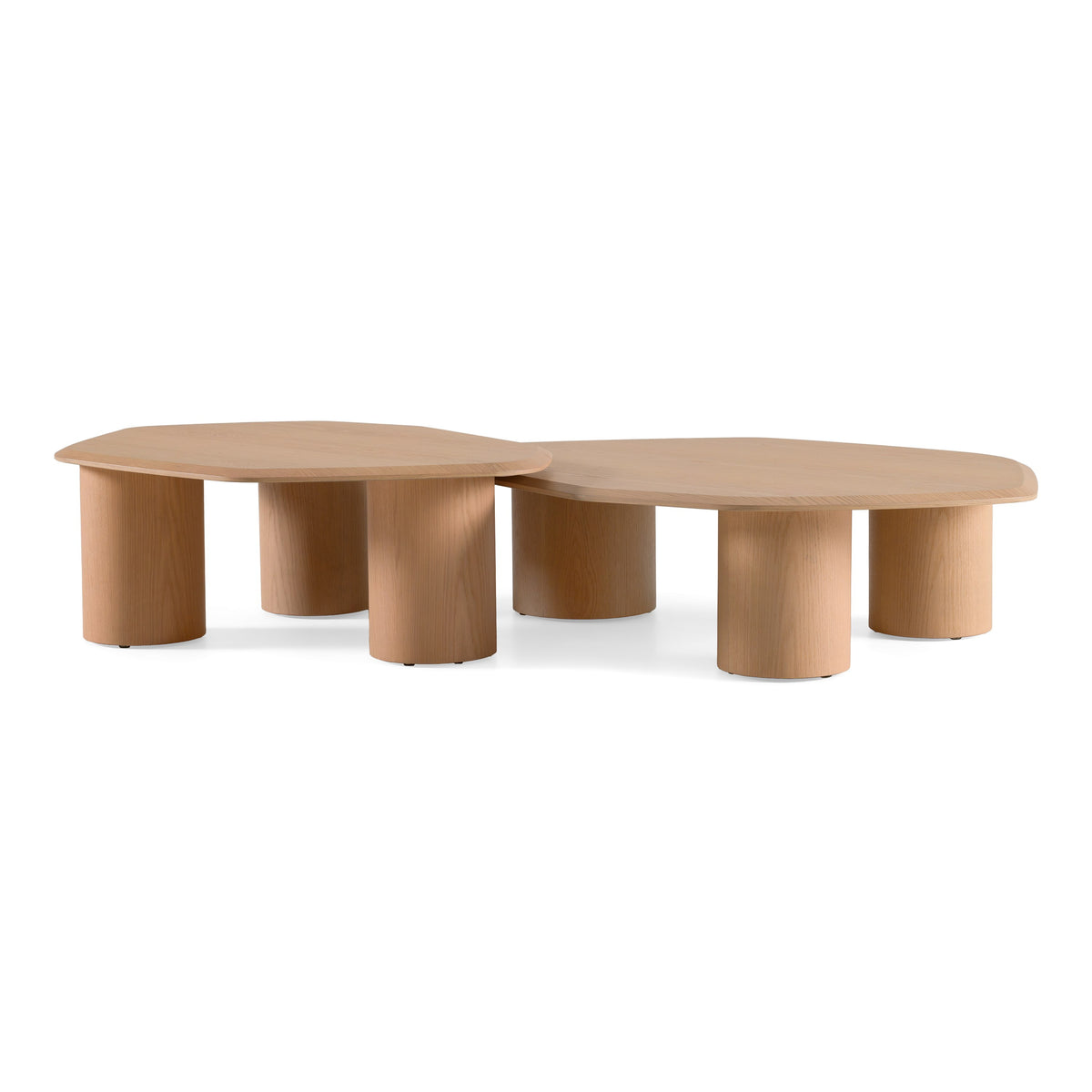 Seymour - Modern White Oak Coffee Table Set by VIG Furniture - View 1