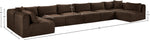 Shaggy - 8 Piece Modular U-Shaped Armless Sectional