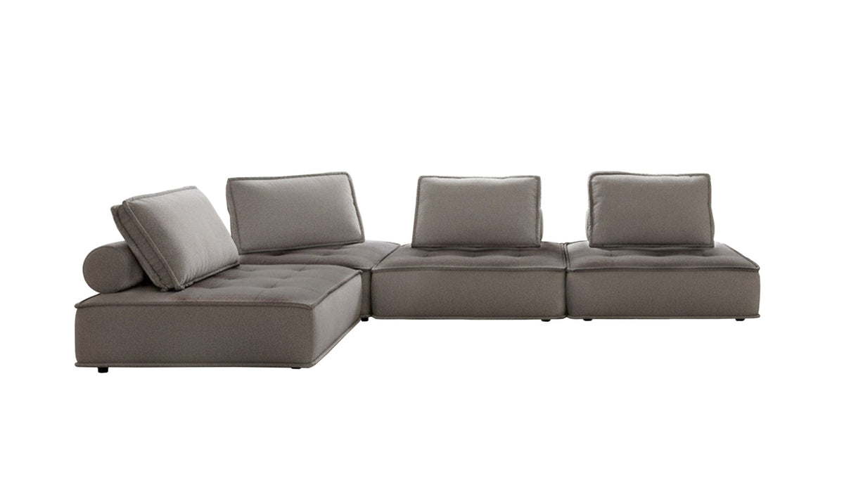 Nolden - Modern Grey Fabric Modular 4-Piece Sectional Sofa by VIG Furniture - View 7
