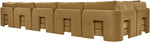 Hammond - Velvet Performance Fabric Upholstered 6 Piece L-Shaped Sectional