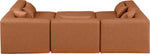 Cube - 6 Piece Modular Sectional - Cognac
