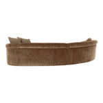 Sheth - Modern Brown Fabric Curved Sectional Sofa by VIG Furniture - View 3
