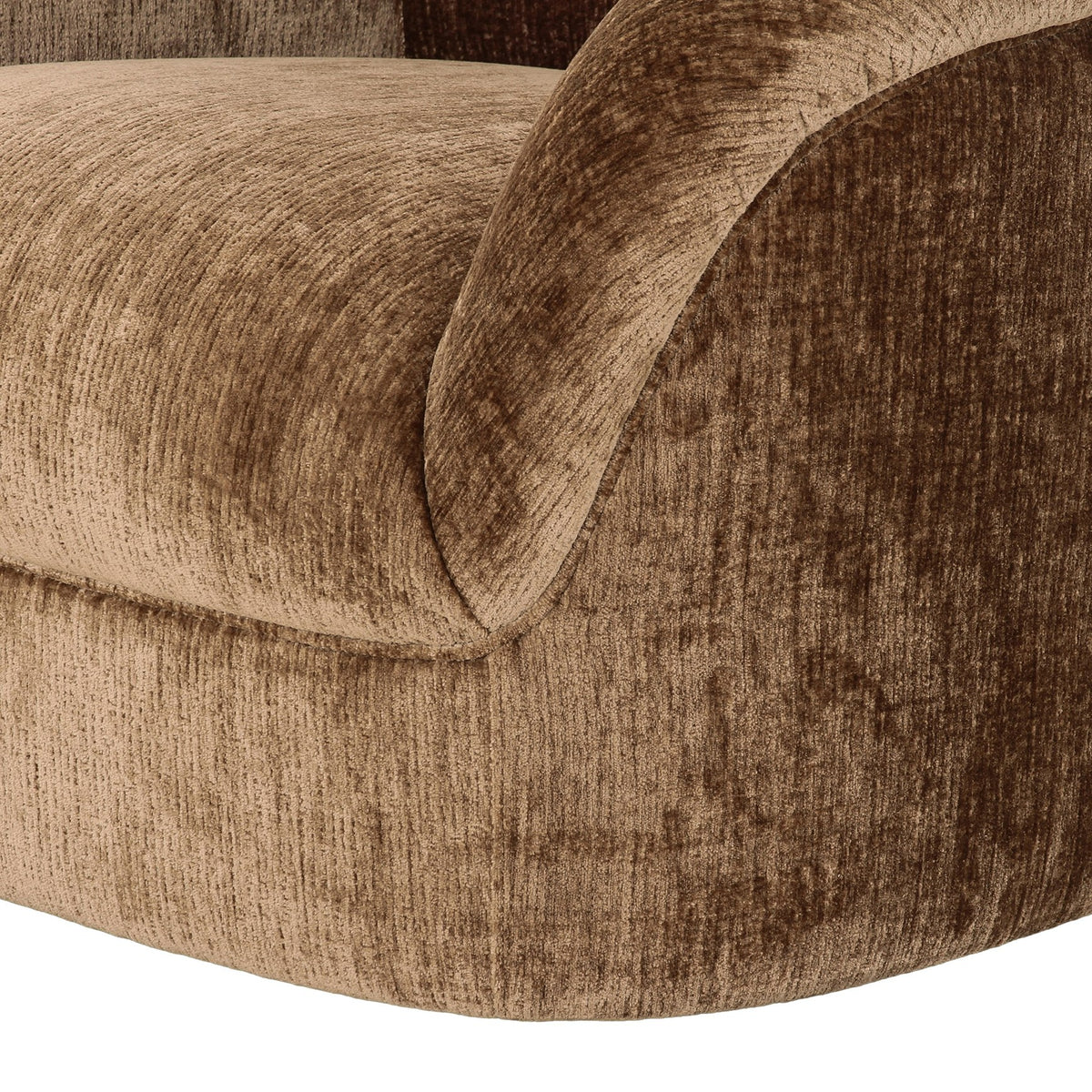 Sheth - Modern Brown Fabric Curved Sectional Sofa by VIG Furniture - View 4