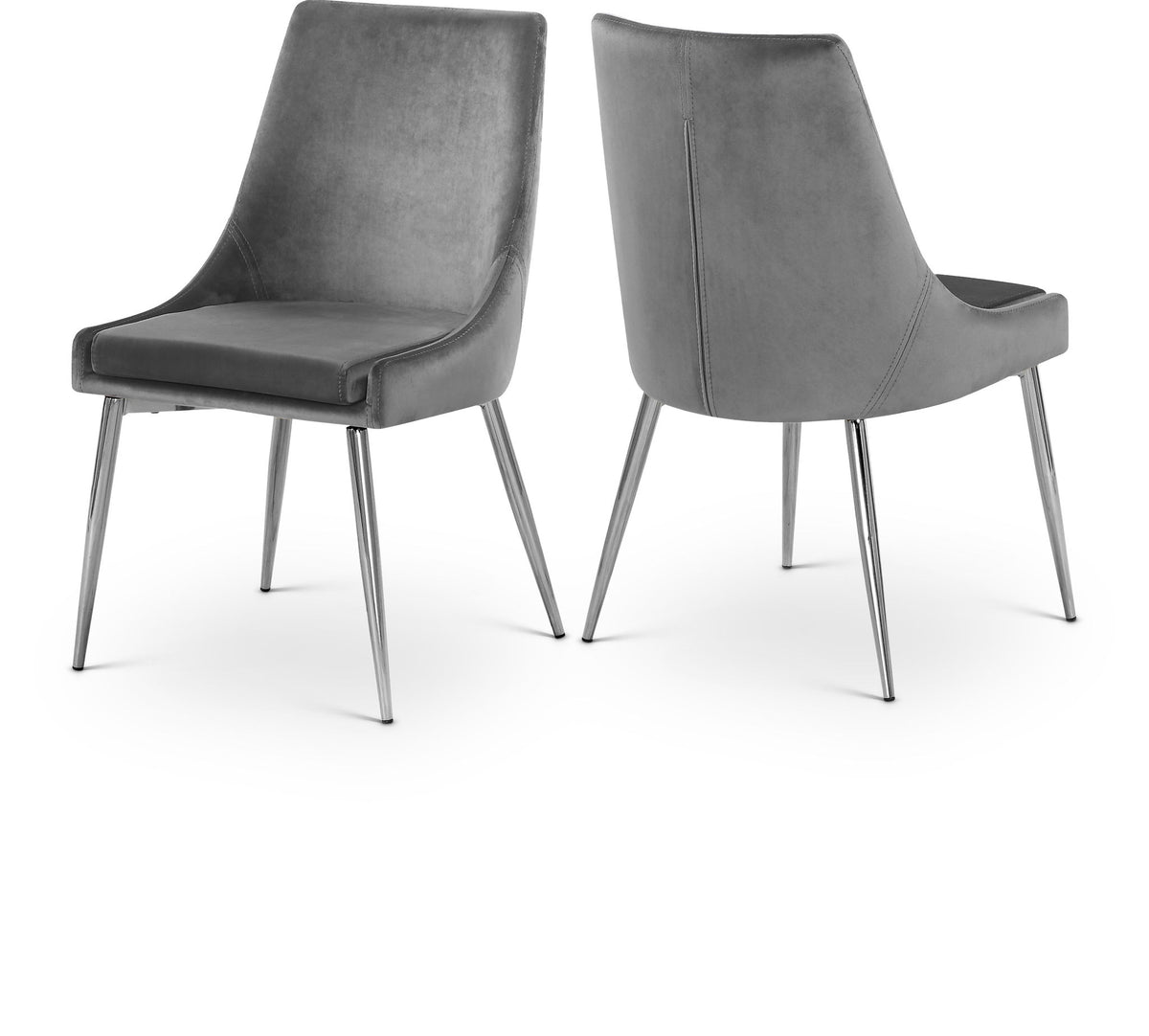 Karina - Dining Chair with Chrome Legs (Set of 2)
