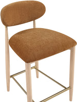 Riccio - Fabric Stool - Natural Frame