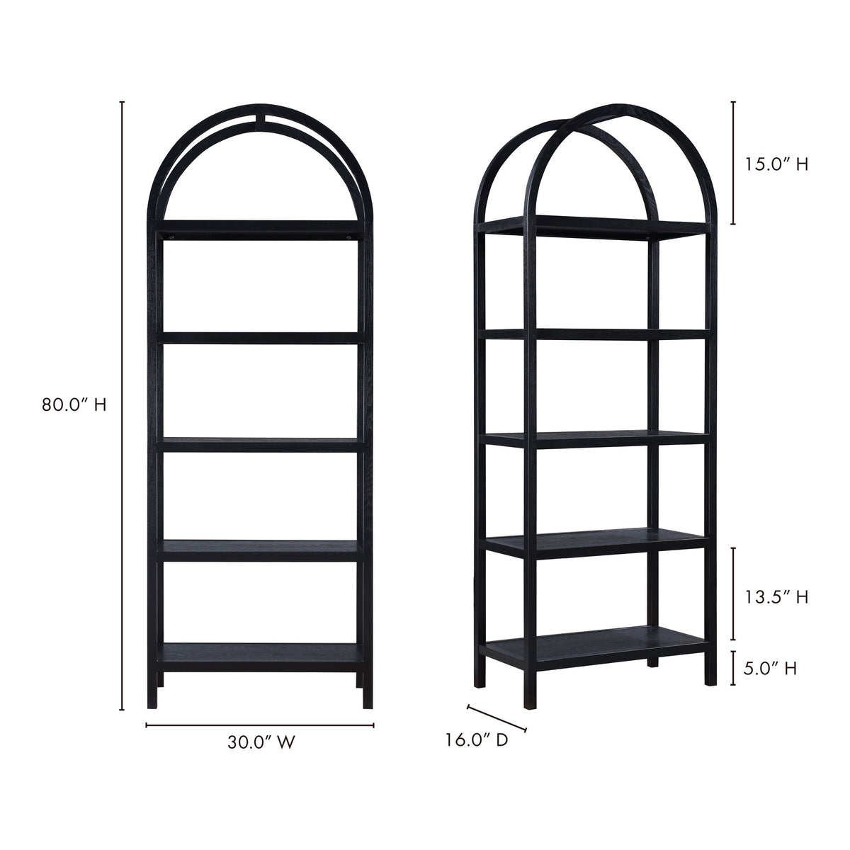 Eero - Bookcase - Black