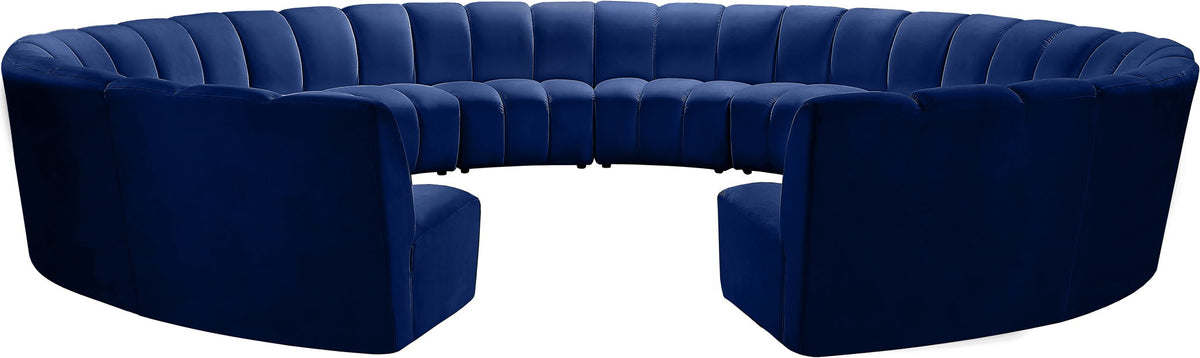 Infinity - 12 Piece Velvet Modular Sectional