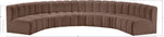 Arc - Faux Leather 7 Piece U-Shaped Modular Sofa
