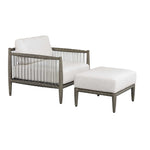 Borneo - Cushion Outdoor Ottoman - White