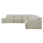 Ambler - Modern Off-White Fabric Sectional Sofa w/ 2 Power Recliners Left Facing Chaise by VIG Furniture - View 2