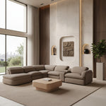 Ambler - Modern Brown Fabric Sectional Sofa w/ 2 Power Recliners Left Facing Chaise by VIG Furniture - View 9