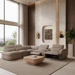 Ambler - Modern Brown Fabric Sectional Sofa w/ 2 Power Recliners Left Facing Chaise by VIG Furniture - View 10