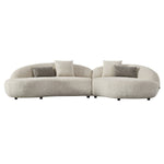 Delvan - Contemporary Beige Fabric Right Facing Chaise Sectional Sofa by VIG Furniture - View 2