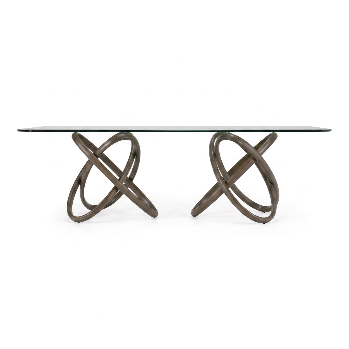 Mason Modern Glass + Grey Ash Dining Table by VIG Furniture - View 1