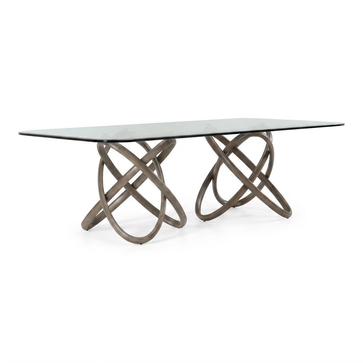 Mason Modern Glass + Grey Ash Dining Table by VIG Furniture - View 2