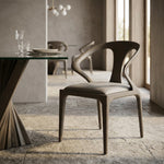 Campbell - Mid-Century Modern Grey Leatherette & Grey Ash Dining Chair by VIG Furniture - View 7